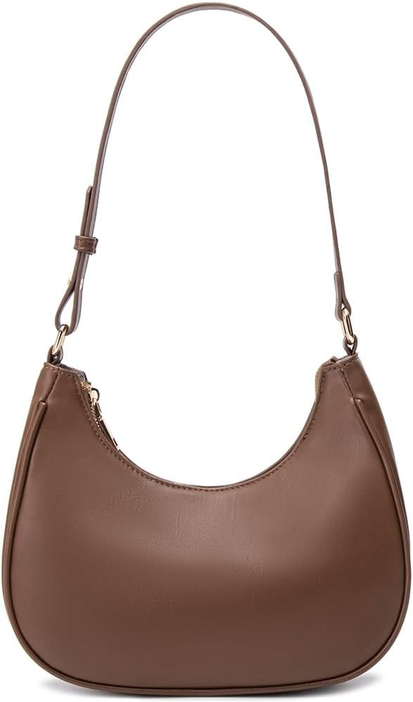 WSRYDJDL Crescent Shoulder Bags for Women Cute Hobo Tote Handbag Under the Arm Purses Mini Clutch Purse with Zipper Closure | Amazon (US)