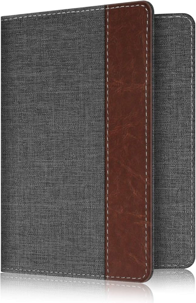Fintie Passport Holder Travel Wallet RFID Blocking PU Leather Card Case Cover, Denim Charcoal /Br... | Amazon (US)