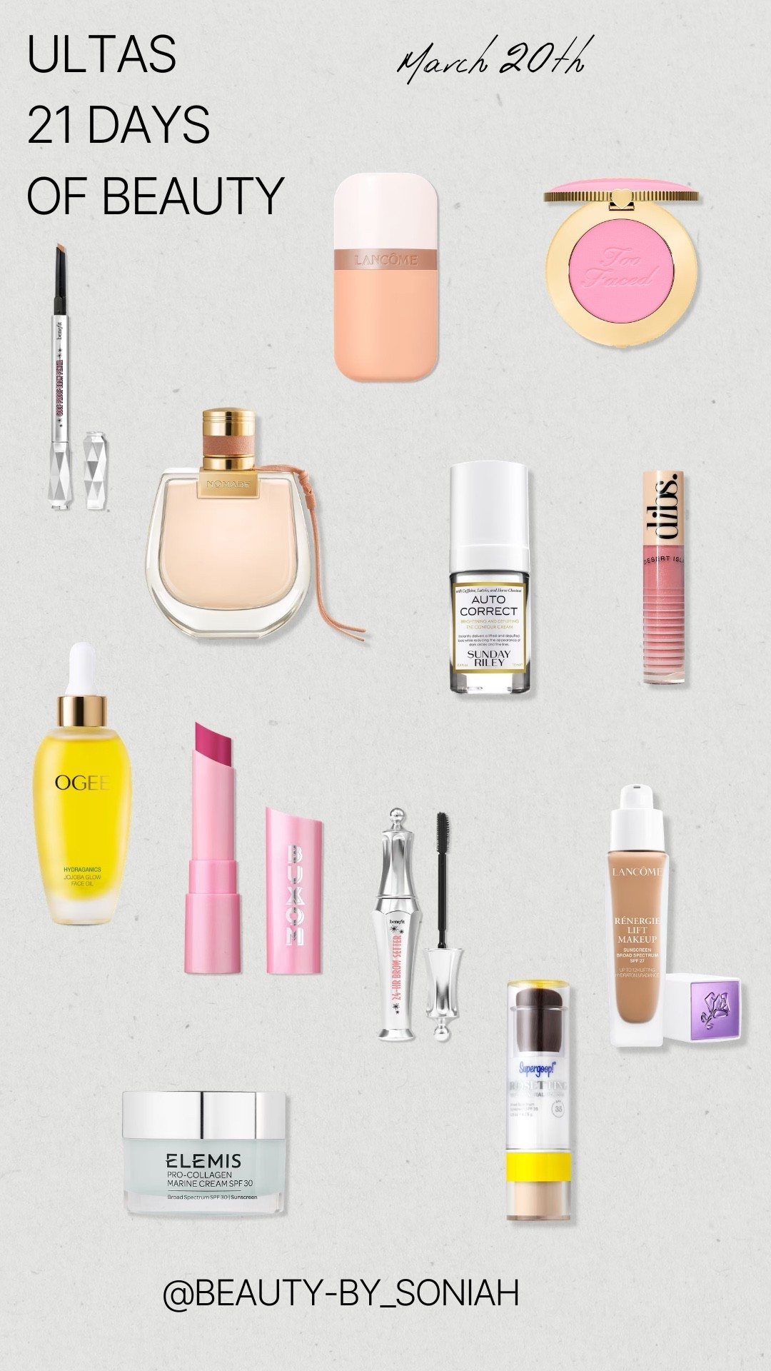 Today’s deals 
@ULTA Beauty 21 days
3/20

#LTKBeauty #LTKSaleAlert #LTKOver40