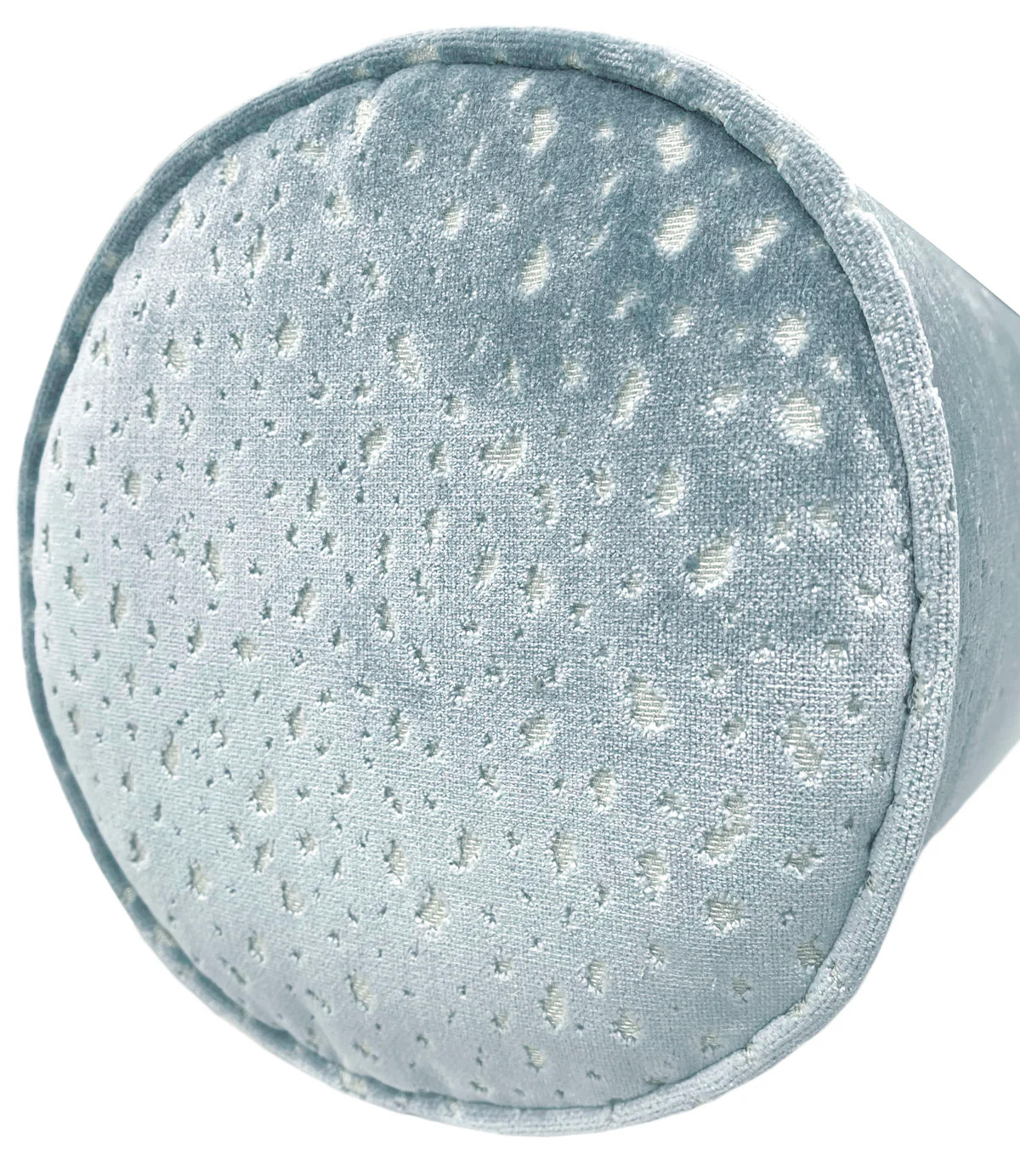 THE BOLSTER :: ANTELOPE CUT VELVET // CERULEAN BLUE | LITTLE DESIGN COMPANY