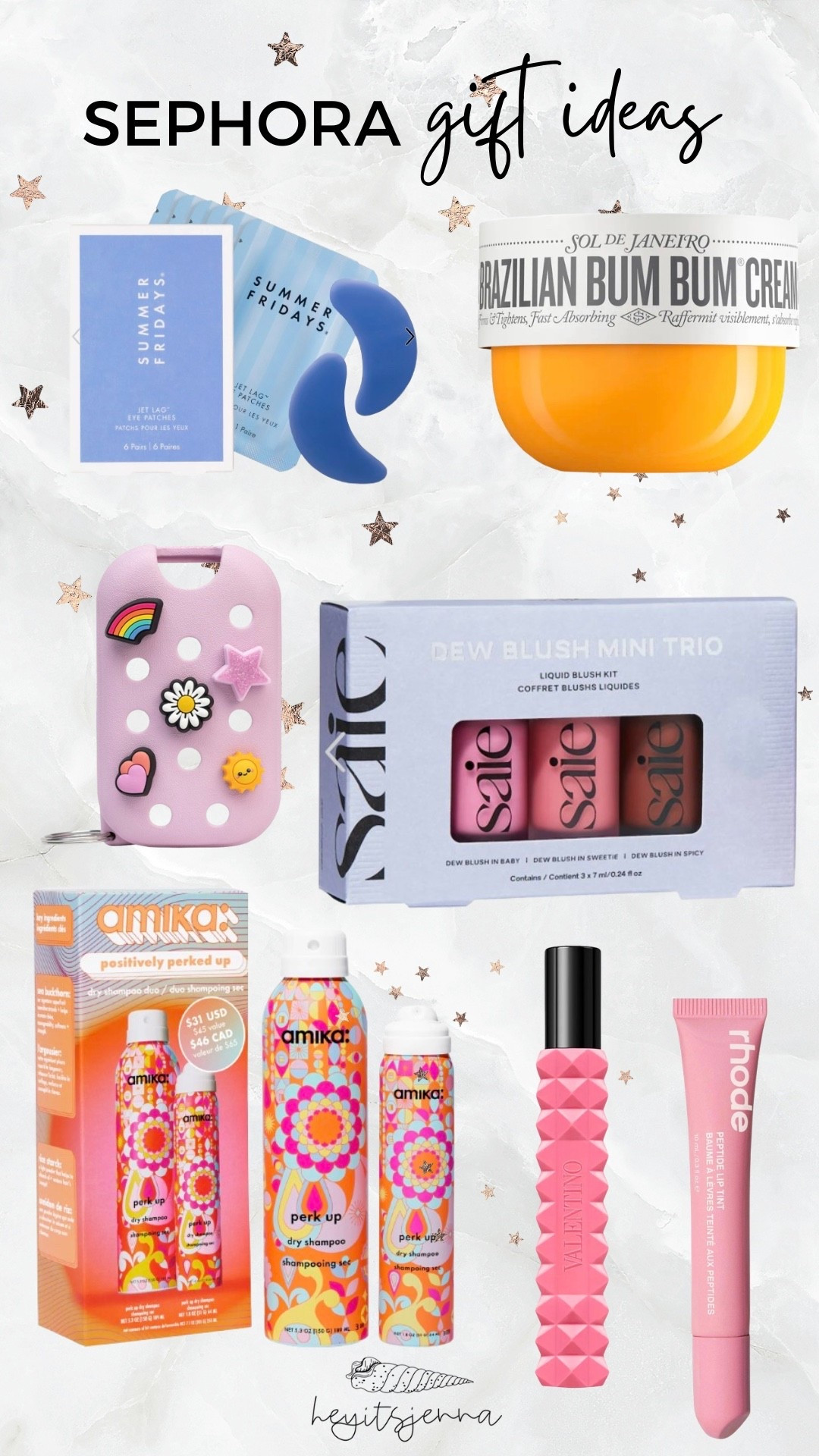 Gift ideas for girls from Sephora 
Touchland case limited edition and summer Fridays eye gels 
