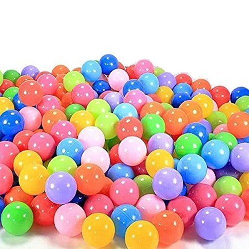 Honory 200pcs Colorful Ball Fun Ball Soft Plastic Ocean Ball Baby Kid Toy Swim Pit Toy | Amazon (US)