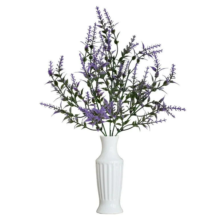 Mainstays Indoor Artificial Flower Lavender Pick, Purple Color, Assembled Height 13.5" | Walmart (US)