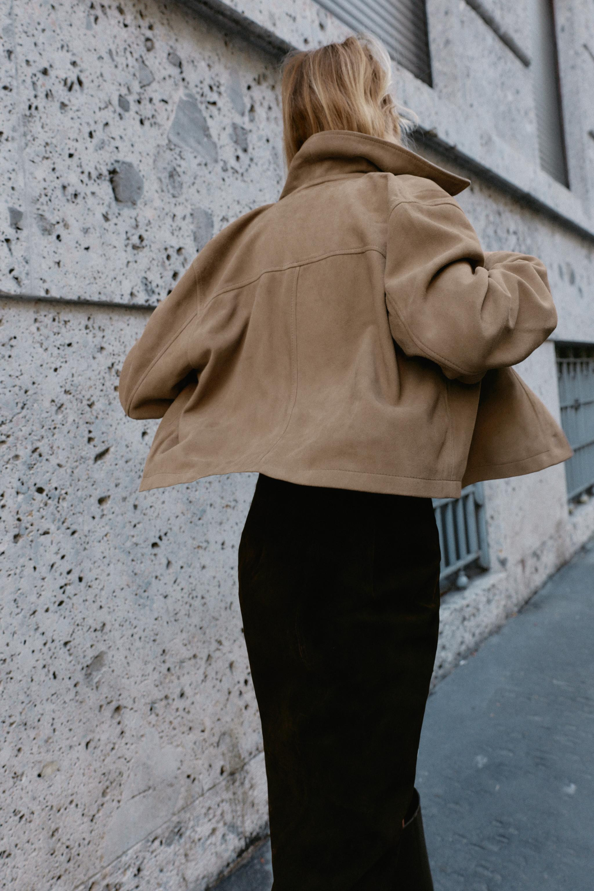 100% LEATHER SHIRT COLLAR JACKET | Zara UK