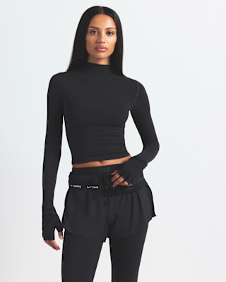 NikeSKIMS Vintage Seamless Women's Mock-Neck Crop Top | Nike (US)