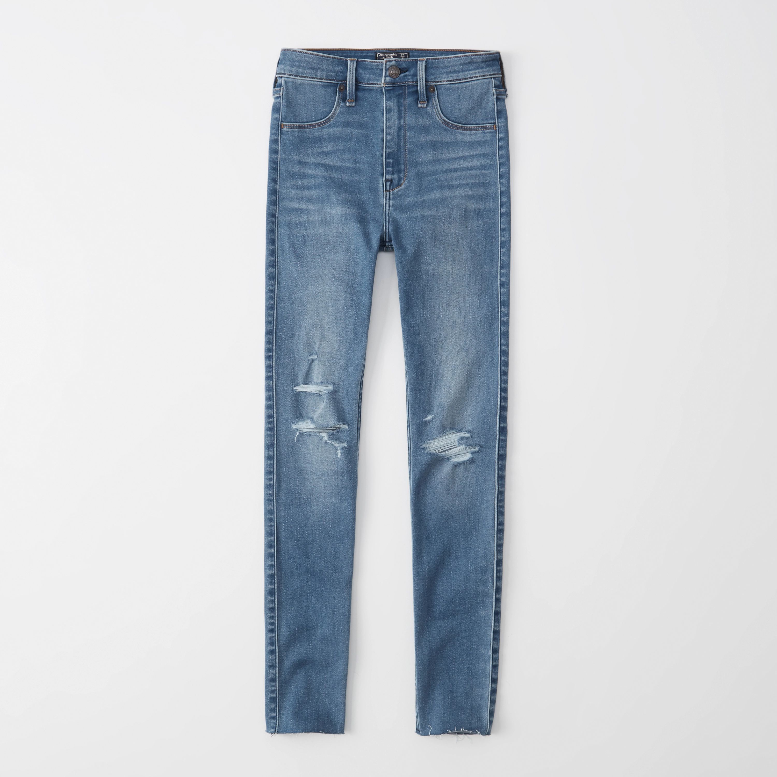 Women's Ripped High Rise Jean Leggings | Women's New Arrivals | Abercrombie.com | Abercrombie & Fitch (US)