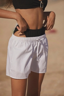 By Anthropologie Poplin Drawstring Shorts | Anthropologie (US)