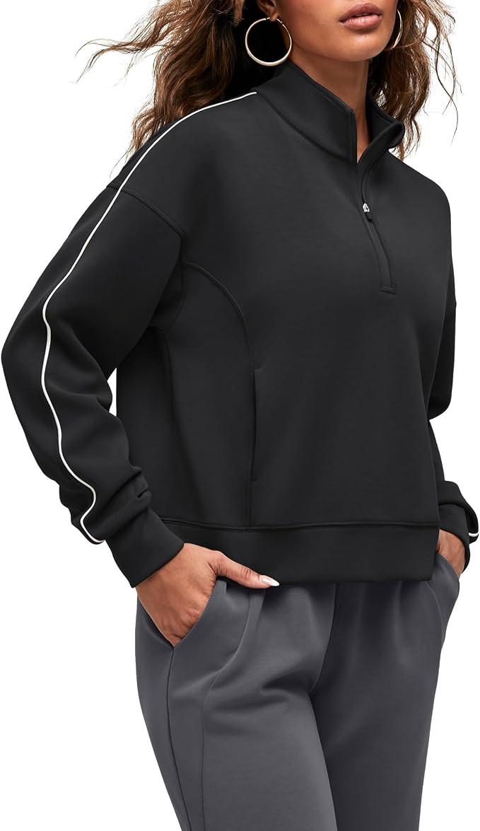 G4Free Smoofit Modal Soft Women's Half-Zip Sweatshirts Pullover Mock Neck Casual Tops with Pocket... | Amazon (US)