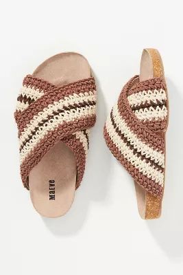 Crochet Cross-Strap Sandals | Anthropologie (US)