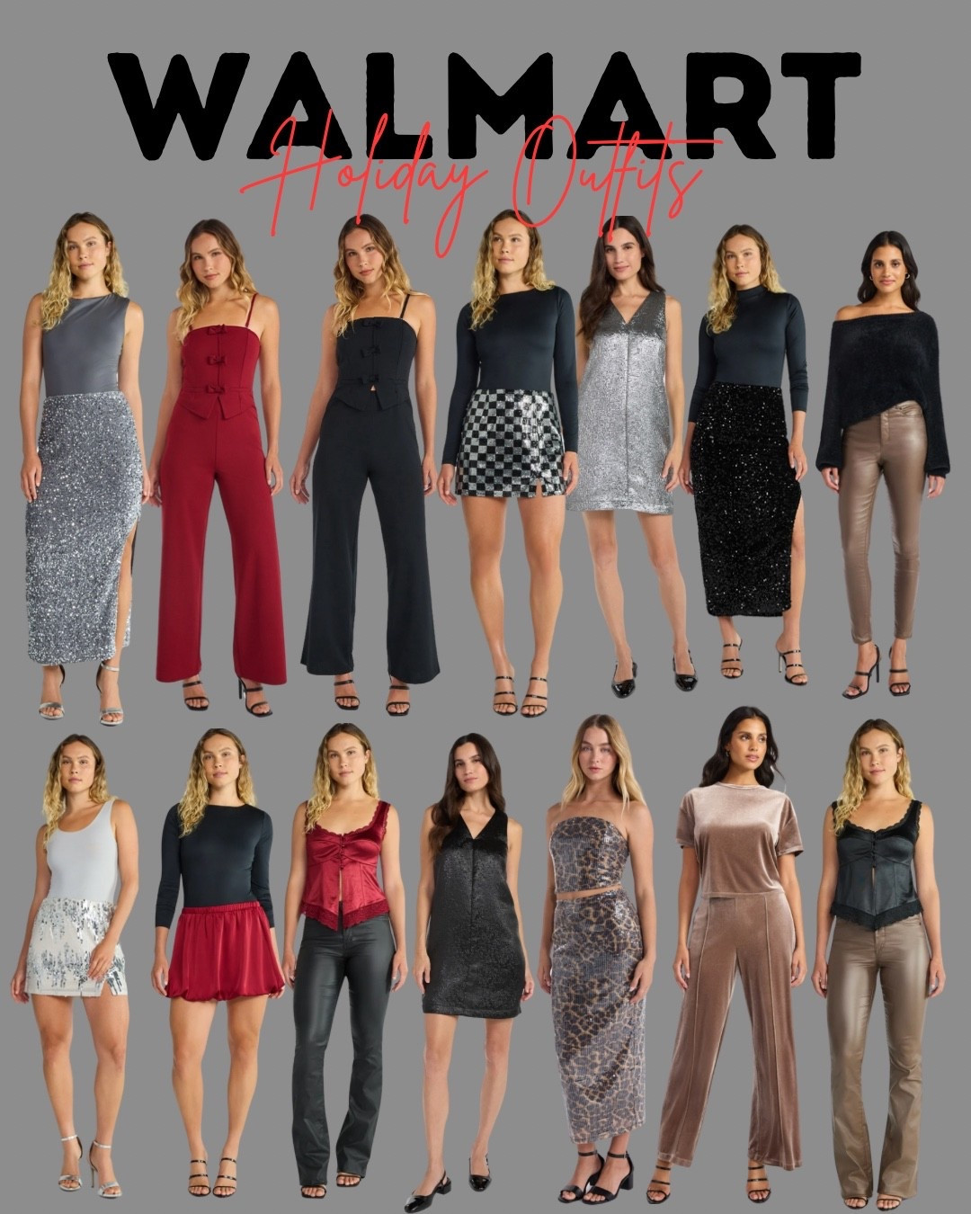 Affordable holiday outfits from Walmart! ✨


#walmart #walmartfashion #walmartstyle #walmartfinds #walmartnewarrivals #holidayoutfit #christmasoutfits #christmas #timeandtru #noboundaries #winter #winterfashion #winterstyle #holidayparties #christmasparty #jumpsuit #leatherskirt #sequinskirt #sequindress #holidaystyle #xmas #party 




#LTKFindsUnder100 #LTKParties #LTKHoliday