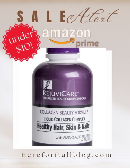 Look no further for a liquid collagen that WORKS! No need to spend more. This one helped me better than a popular powdered collagen. And I even got my daughter hooked on it when she experienced postpartum hair loss. Tons of new hair growth! 

#LTKsalealert #LTKbeauty #LTKover40
