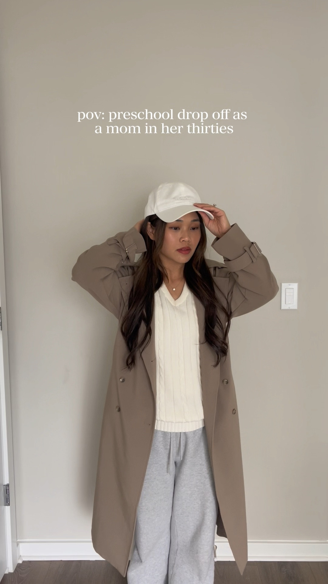 Love a comfy morning drop off outfit 🤎

Coat: Oak&fort size xxs (runs big)
Pants: Aritzia size s short 
Sweater: Brandy Melville (old)
Hat: adidas (old)
Shoes: New Balance size 5

#LTKStyleTip #LTKPetite #LTKKids