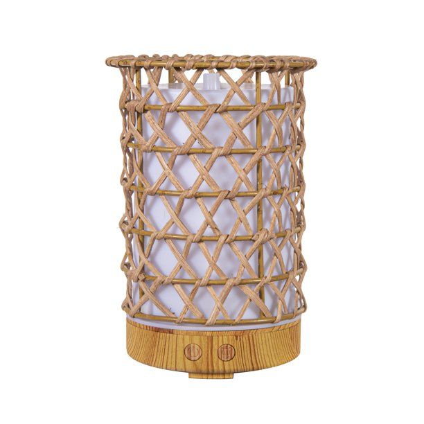 Better Homes & Gardens Cool Mist Ultrasonic Aroma Diffuser, Woven Rattan, 100 mL | Walmart (US)