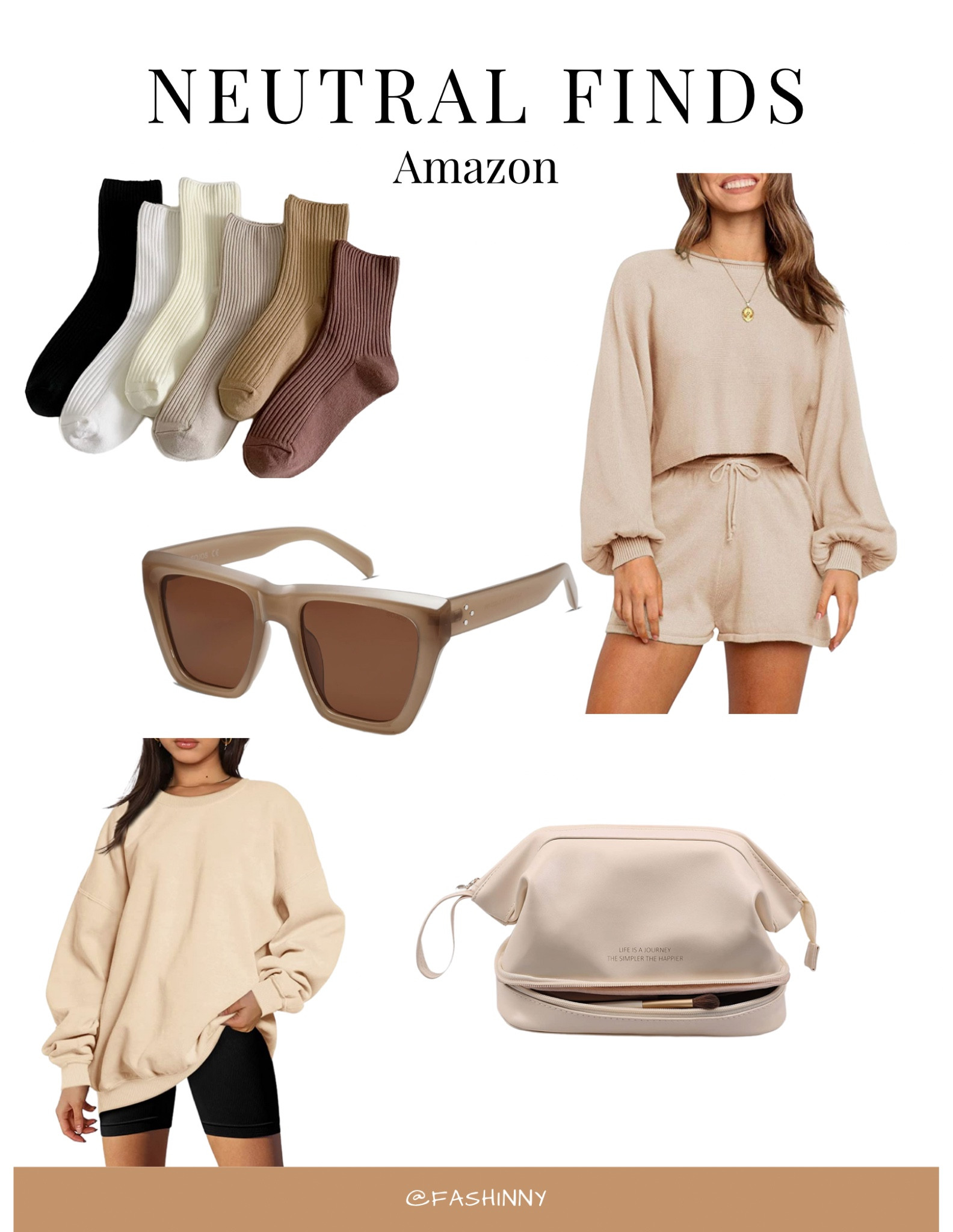Neutral pieces under $50 



Socks, makeup bag, cat eye sunglasses, neutral sweatshirt, oversized sweatshirt, shorts set

#LTKunder50 #LTKFind #LTKSeasonal
