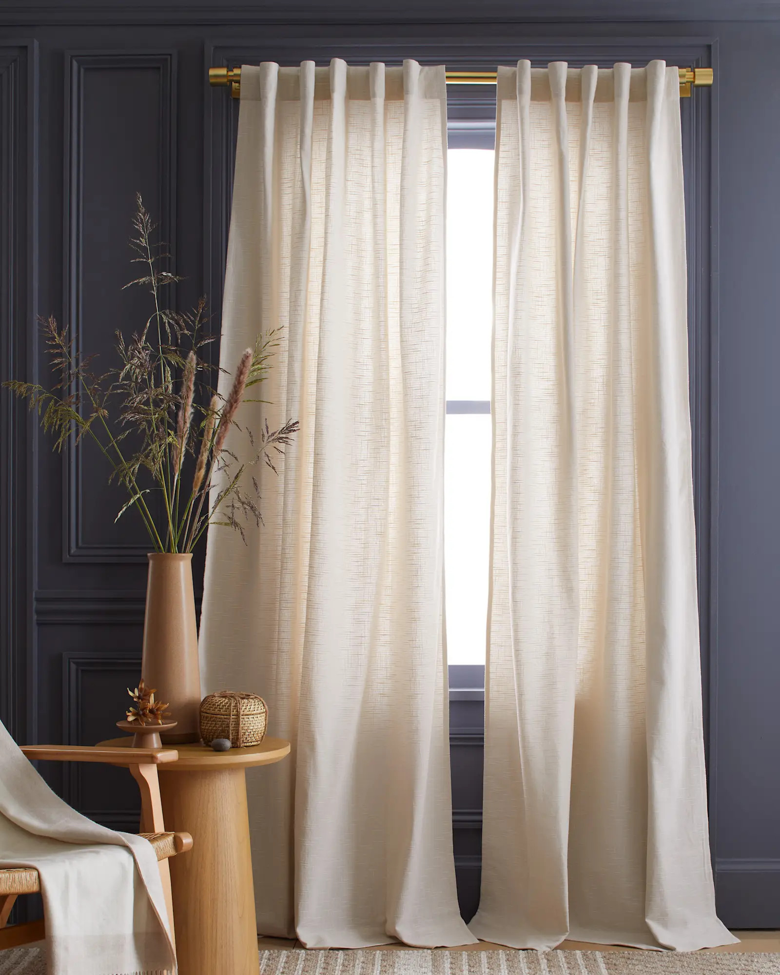 Cotton Slub Curtain | Quince