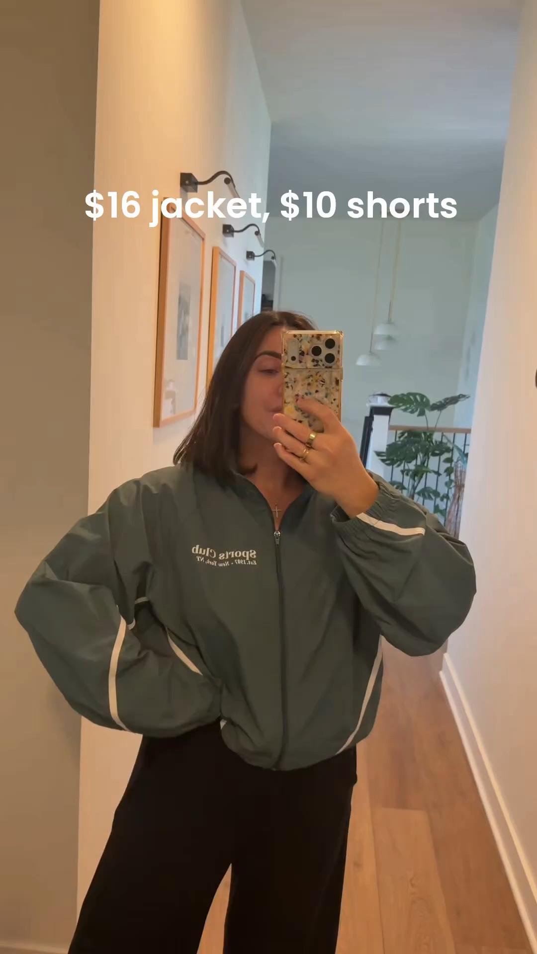 Under $30 sports mom outfit restocked. Wind breaker athletic jacket and shorts size L (shorts are short fyi)