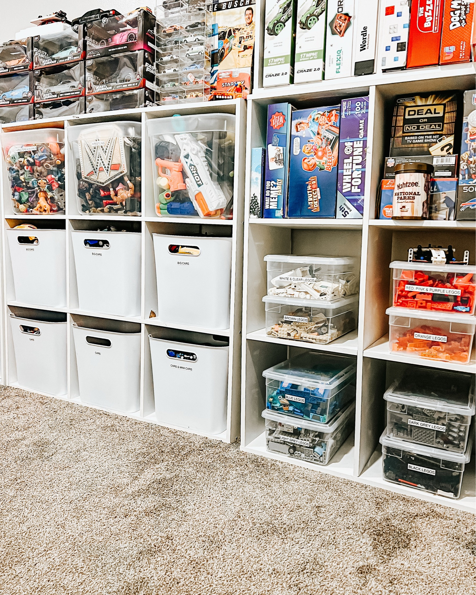 Less clutter, more play 🌈

#organizedbyjm #playroom #playroomorganization #homeorganizing #organization
