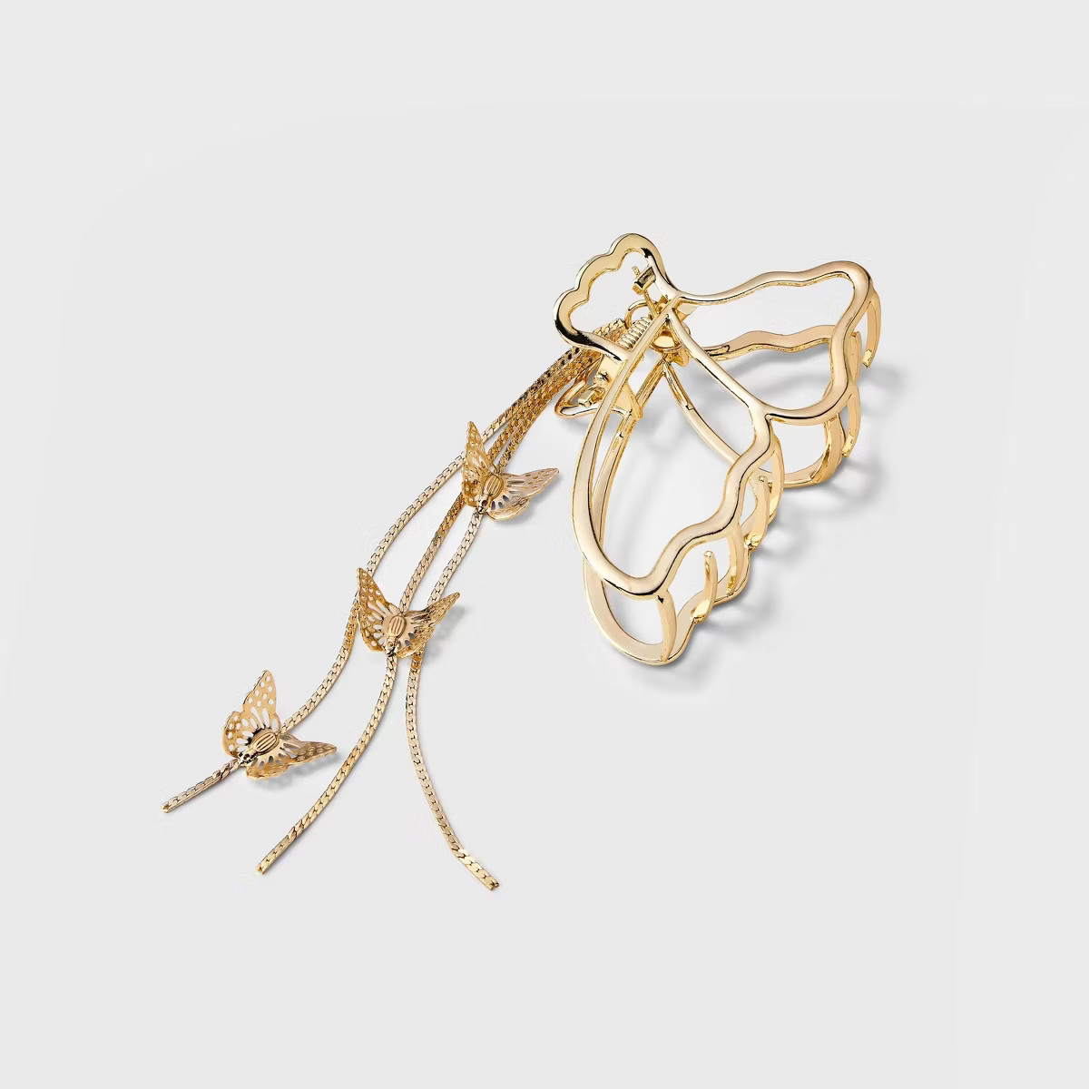 Metal Butterfly Claw Hair Clip - Wild Fable™ Gold | Target