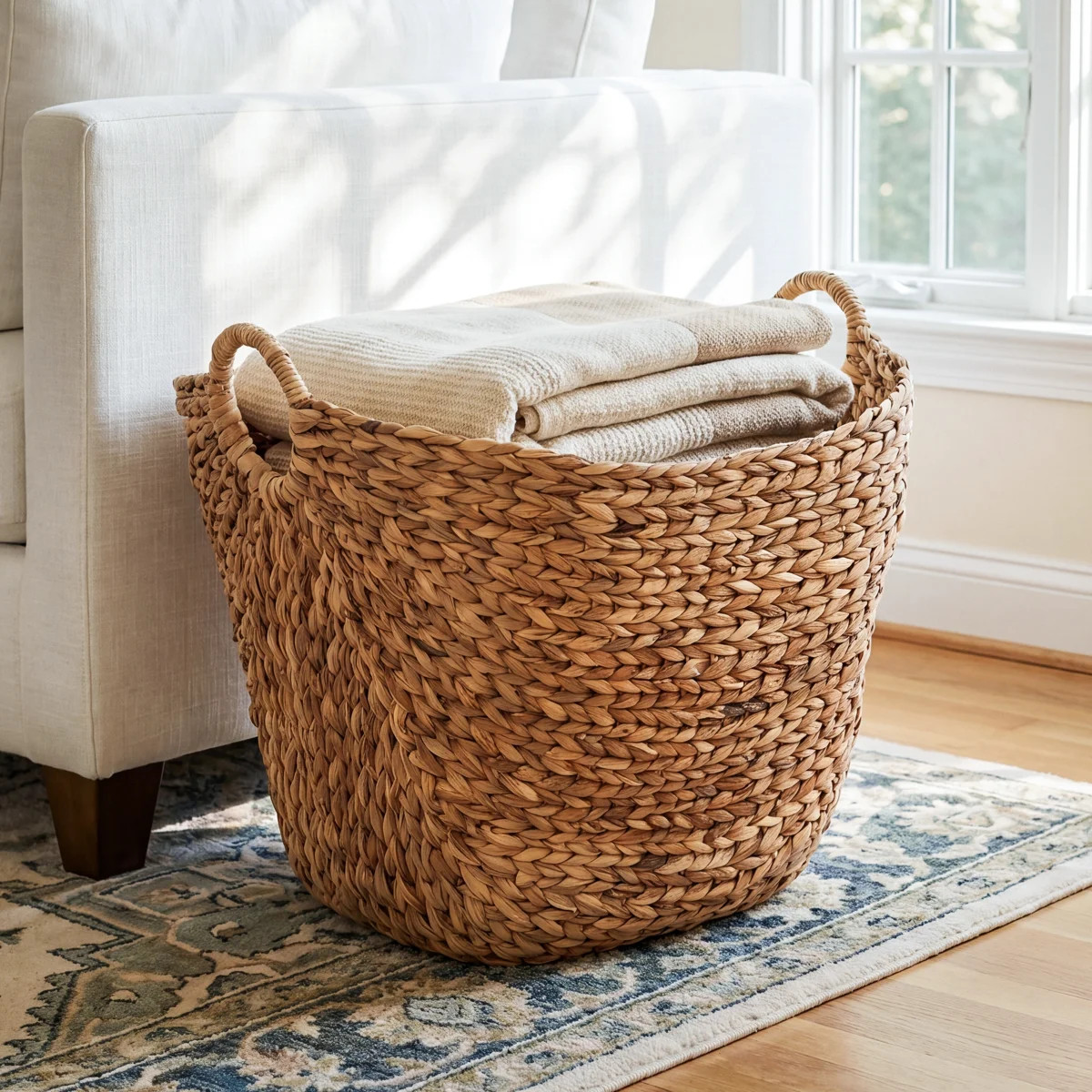 Milnor Seagrass Handmade Woven Decorative and Functional Storage Basket | Wayfair North America