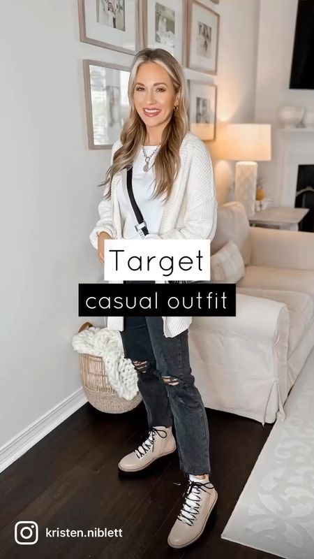 Target Sweater and Jeans Sale // Wearing an xs in target tee, xs in target cardigan, and 0 in target jeans. All run tts. //

Long sleeve tee. Layer pieces. Target sweater. Target denim. Target boots. Target crossbody bag. Target camera bag. Fall outfit. Fall style. Fall fashion  

#LTKsalealert #LTKSeasonal #LTKshoecrush