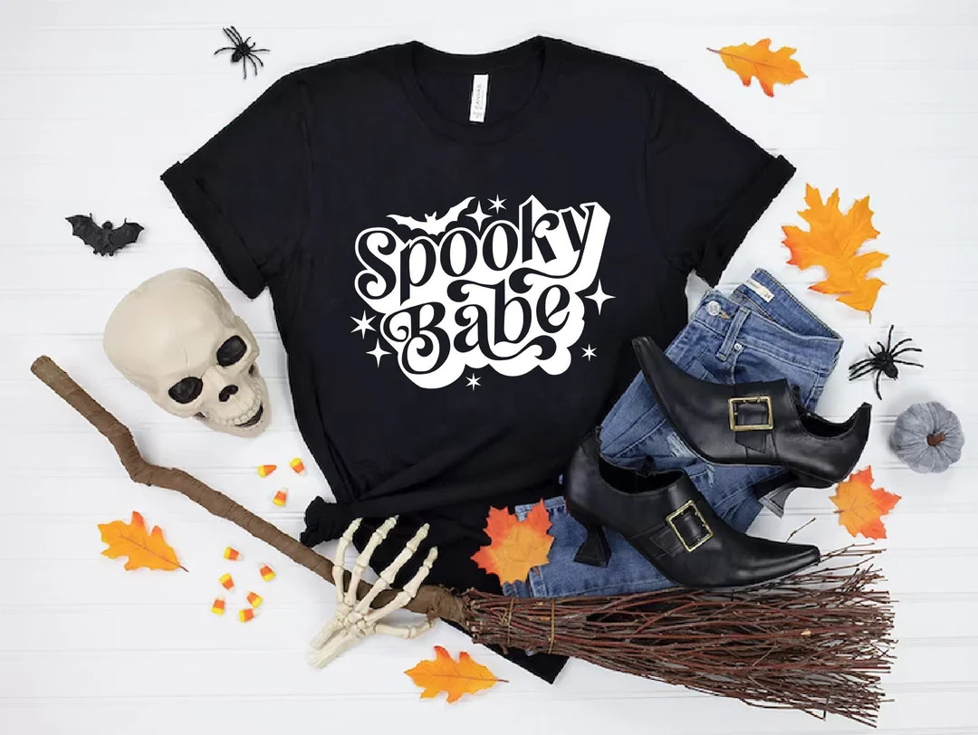 Spooky Babe Halloween Shirt Halloween Spooky Shirt Halloween - Etsy | Etsy (US)