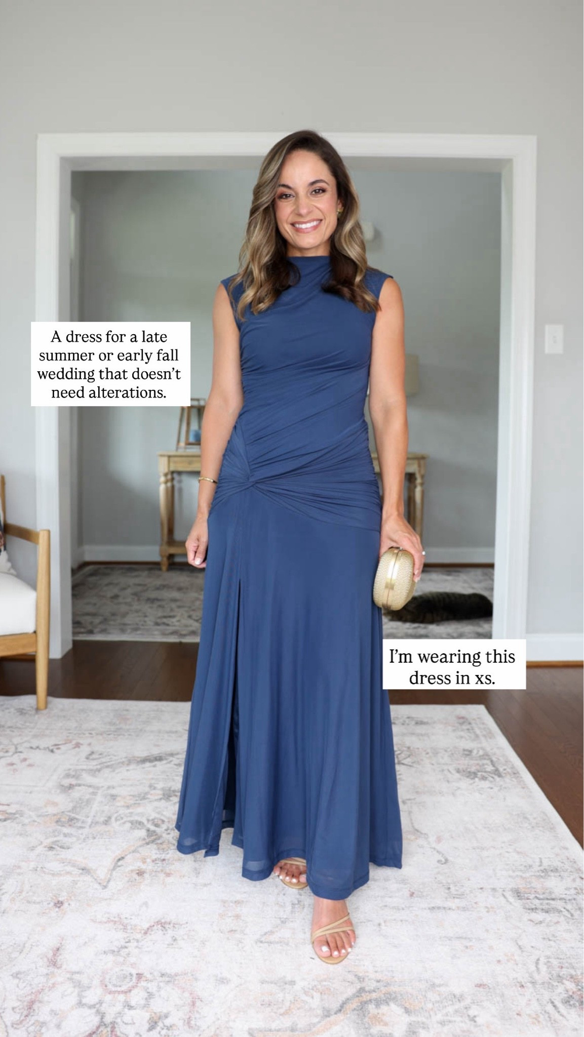 I find when it comes to a dress everyone is looking for something a little different. Here are a few petite-friendly options for the most common requests I receive. 

Blue maxi dress (Nordstrom): xs 

My measurements for comparison 32”, 24”, 36”. 25” ankle inseam, 28” full length inseam.

#LTKPetite