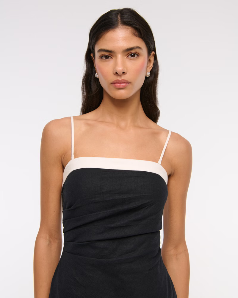 Linen-Blend Tube Top | Abercrombie & Fitch (US)
