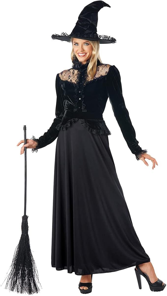 Seasons Witch Costume for Women Classic Halloween Witch Costume Adult Suit with Hat and Dress Cos... | Amazon (US)