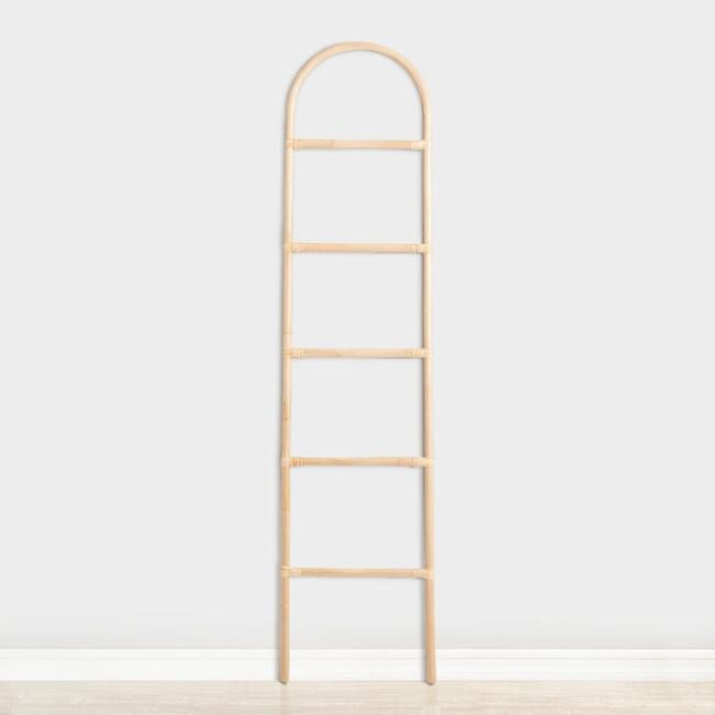 CRAFT Natural Rattan Arch Ladder Decor | World Market