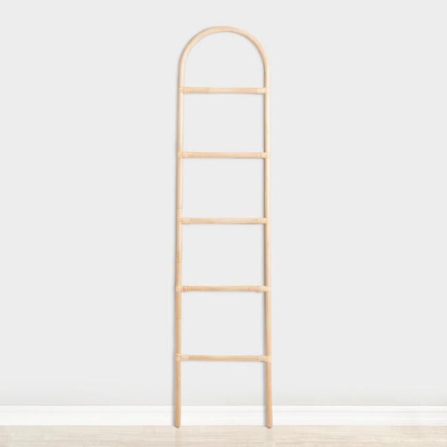 CRAFT Natural Rattan Arch Ladder Decor | World Market