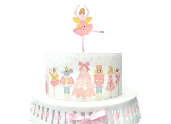 Pink Nutcracker Edible Cake Wrap or Light Pink Ballerina Cake | Etsy | Etsy (US)
