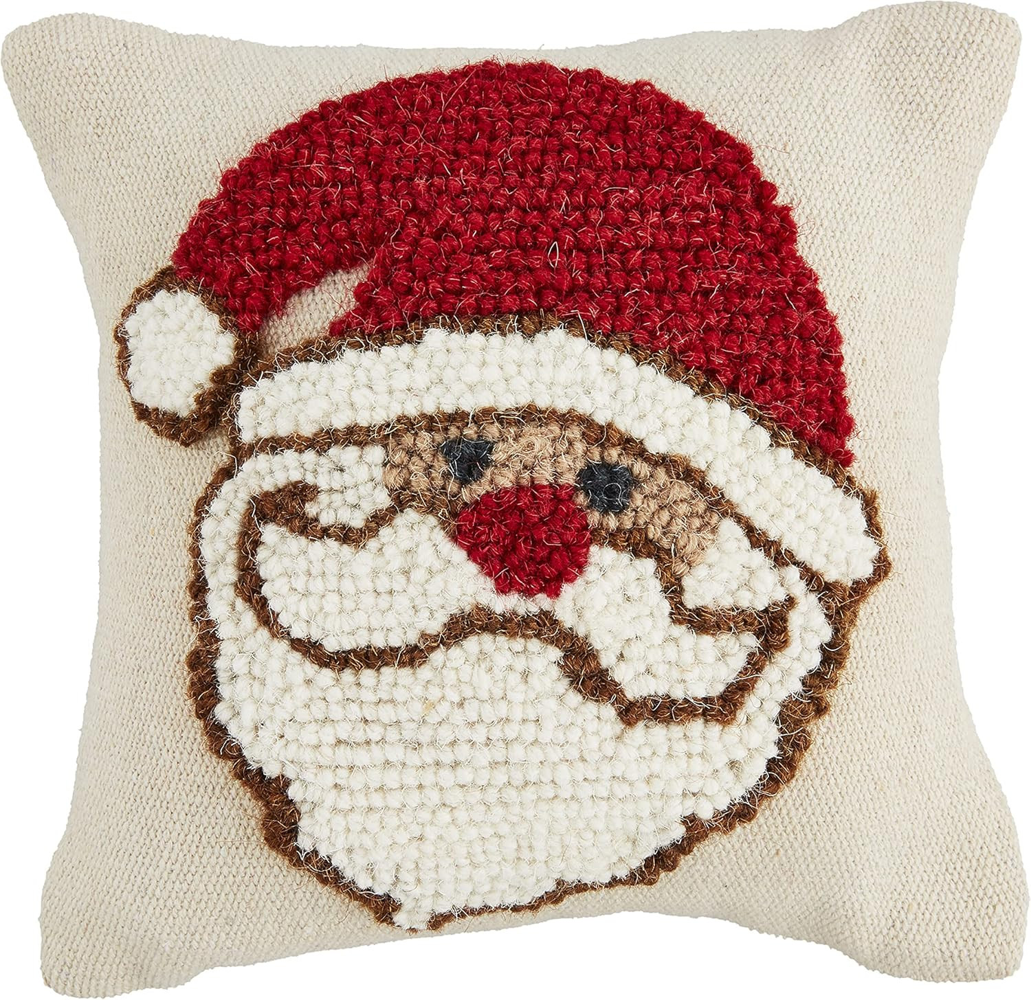 Mud Pie Christmas Mini Canvas Pillow, Santa | Amazon (US)