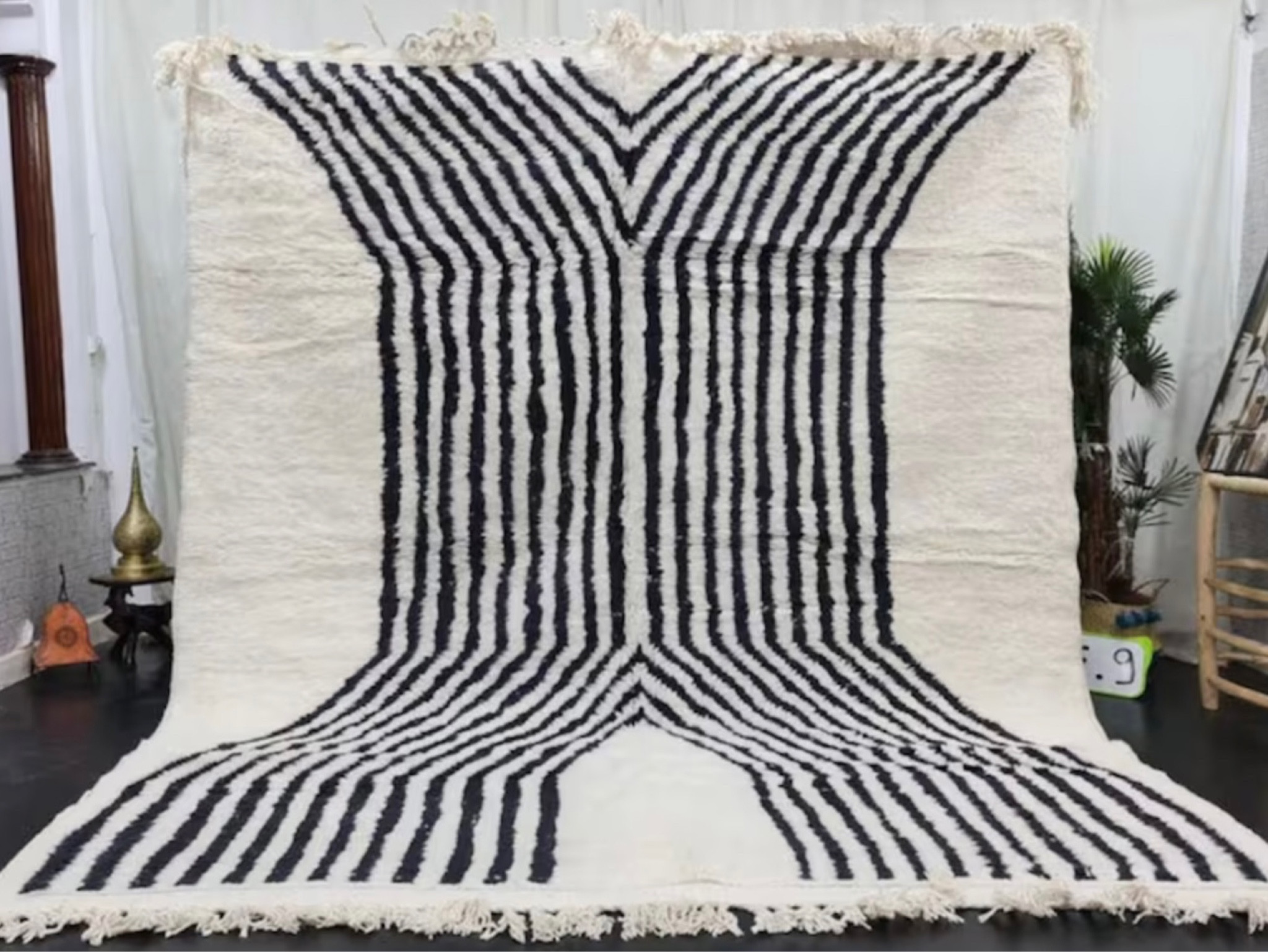 Black and white Moroccan rug, Beni Ourain  rug, Moroccan rug 

#LTKhome #LTKtravel