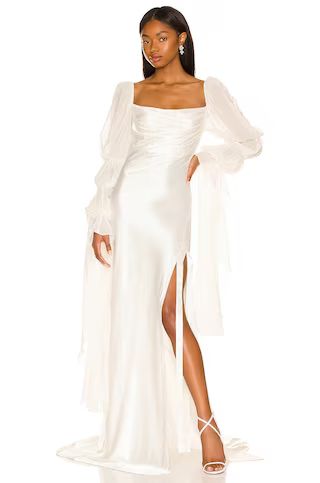For Love & Lemons x REVOLVE Willow Gown in White from Revolve.com | Revolve Clothing (Global)