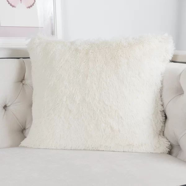 Kimmel Fur Double Side Luxury Fluffy Plush Square Faux fur Throw Pillow | Wayfair North America