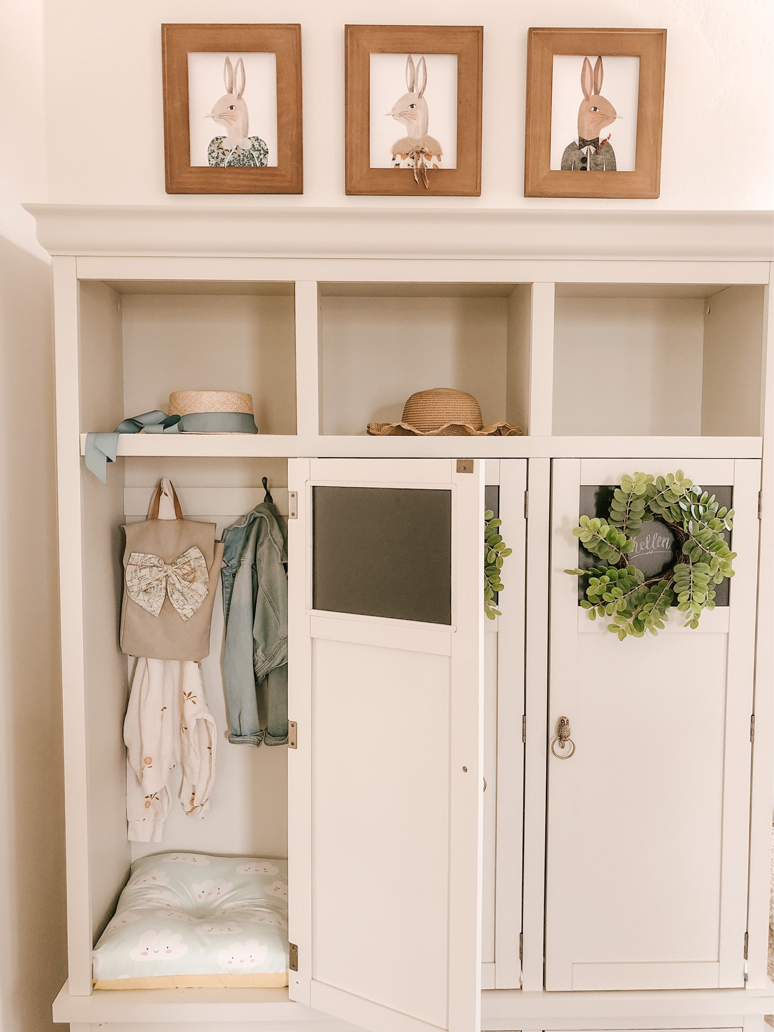 School is back in session!  We’re four days in, and it’s been an adjustment 😝 … moving from a summer rhythm back to structured, scheduled days is healthy, but not always smooth. If there’s one thing that helps anchor me (and our family) during these transition periods, it’s organization (a healthy dose of grace for yourself and your kiddos doesn’t hurt either) 💛 … and nothing gets you off on the right foot coming and going from home than an organizational routine right there at your front door … we love our cubbies … the kids pack up their school stuff the night before and it’s ready to go in the morning, and when we get home they unpack and put it all away!  No clutter, shoes, lunchboxes, or coats lying around. Everything in its place. 🙌🏻 I linked to the cubby system, plus a few extras (I swapped the hardware for some whimsical bunny knobs from @anthropologie ) 

#LTKfamily #LTKhome