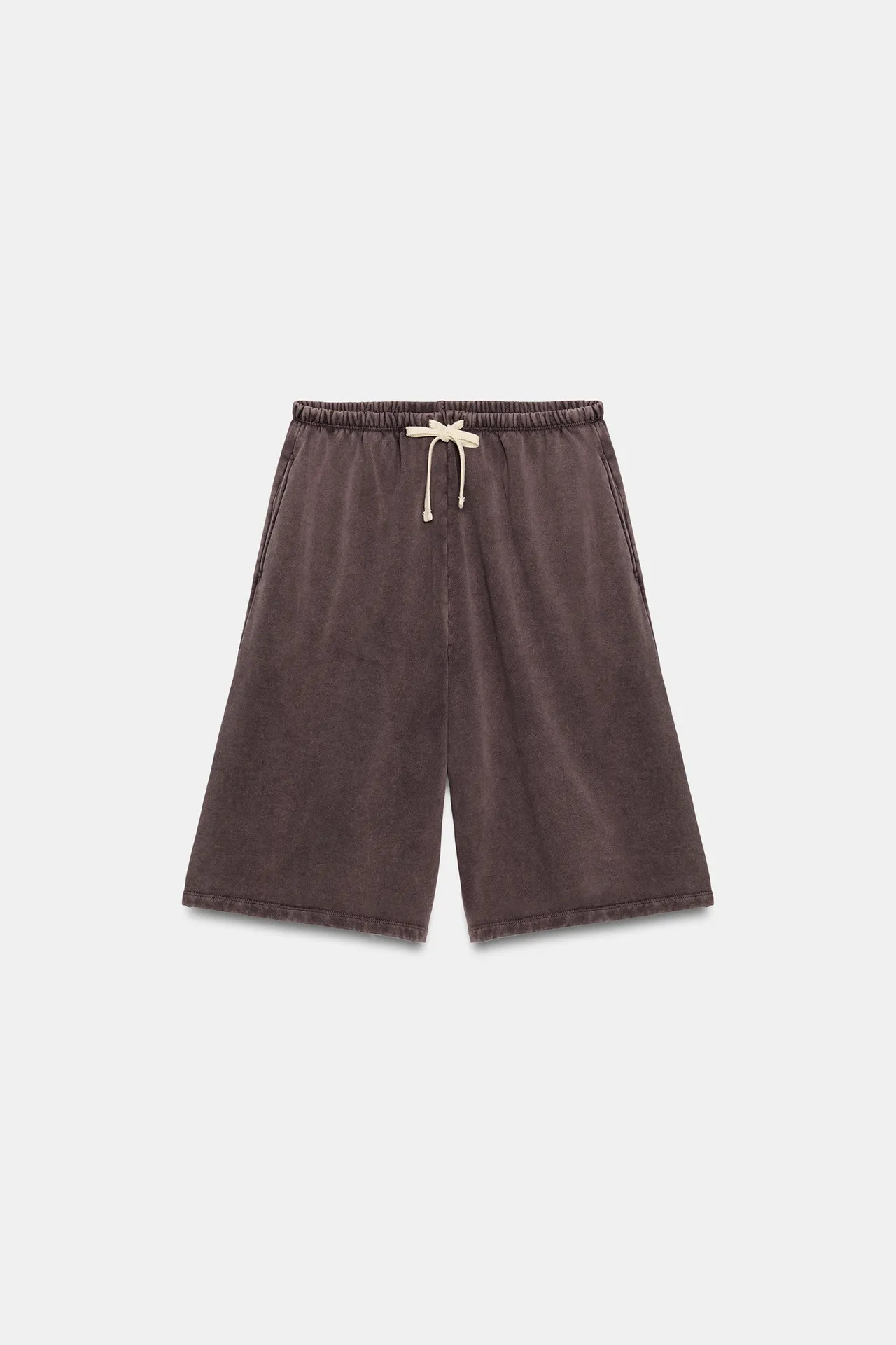 WASHED DRAWSTRING BERMUDA SHORTS | Zara US