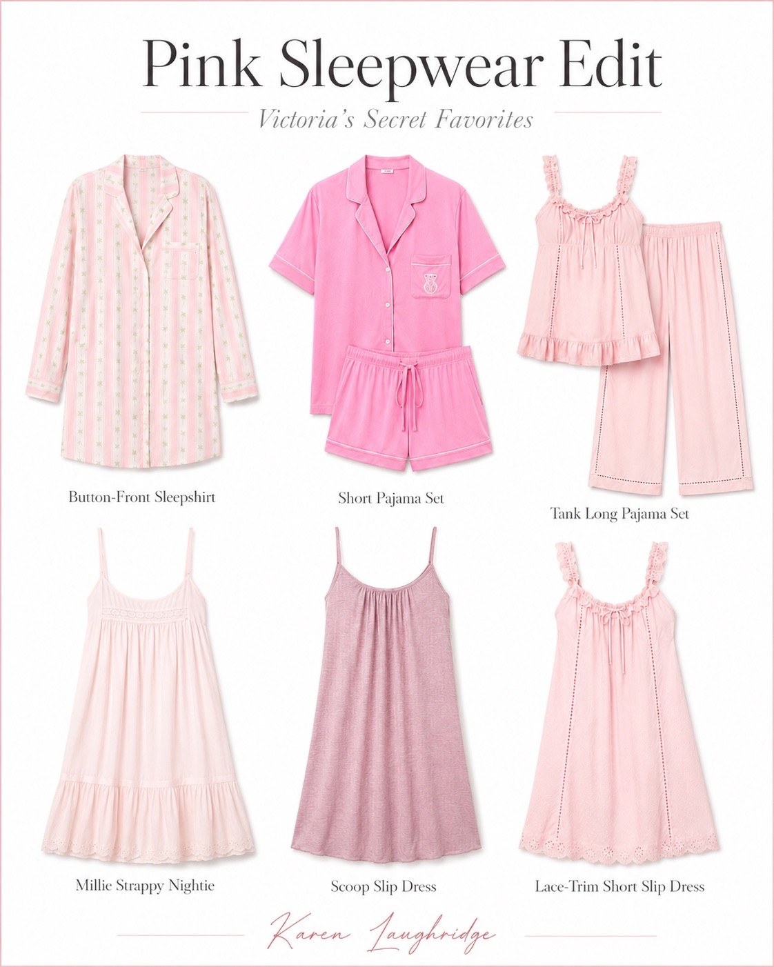 Pretty in pink, even at bedtime 🎀✨ I rounded up the sweetest Victoria’s Secret sleepwear—from cozy pajama sets to romantic nighties and slip dresses.

Which one would you choose: 1, 2, 3, 4, 5, or 6? 💕

Shop all of my favorites through the link in my LTK.

#LTKselfcare #LTKBeauty #LTKSeasonal