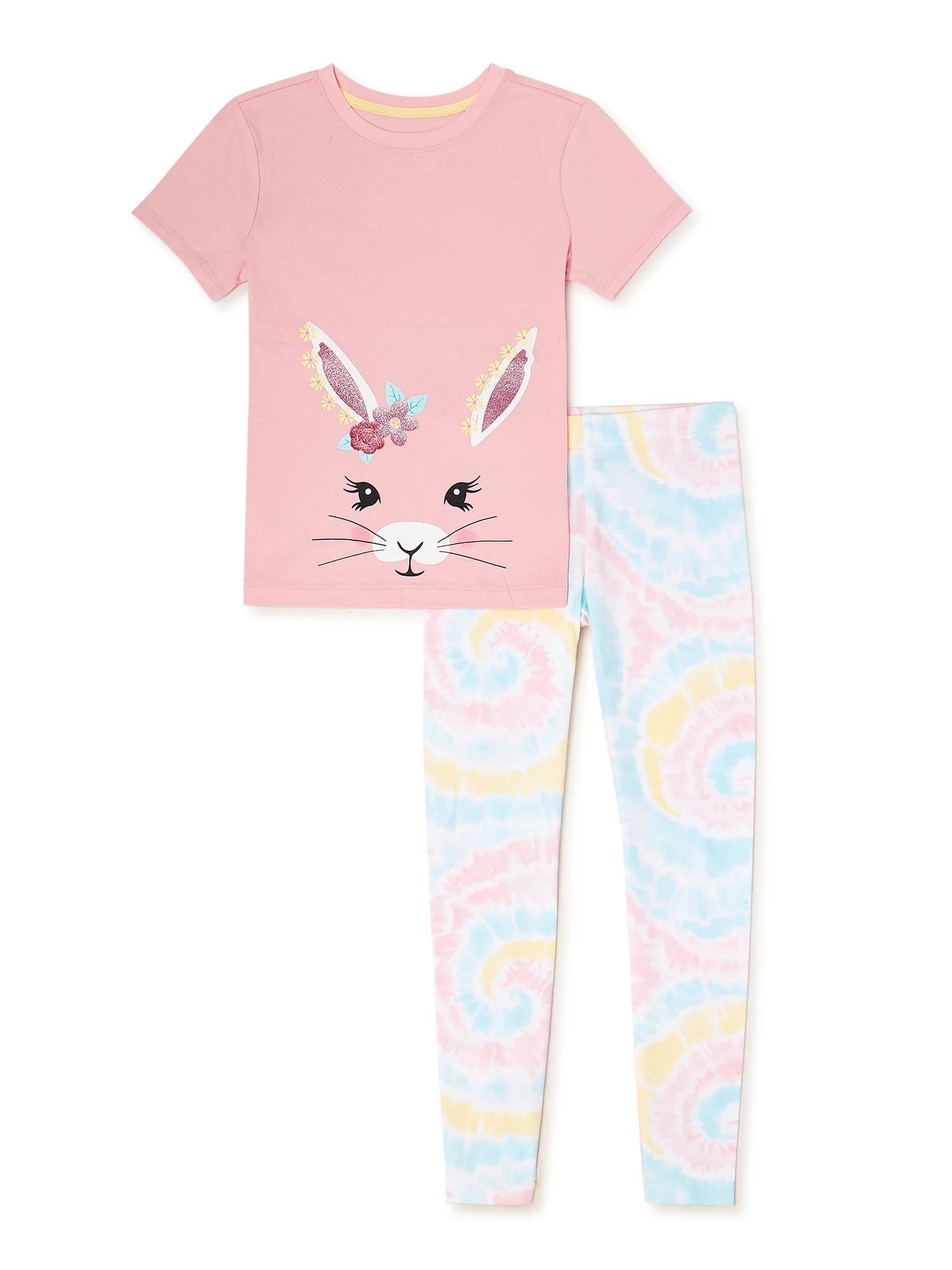 Girls’ Easter T-Shirt and Leggings Outfit, 2-Piece, Sizes 4-18 | Walmart (US)