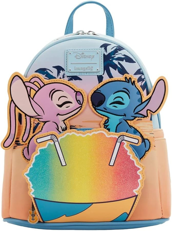 Loungefly Disney Lilo and Stitch Snow Cone Date Night Womens Double Strap Shoulder Bag Purse | Amazon (US)