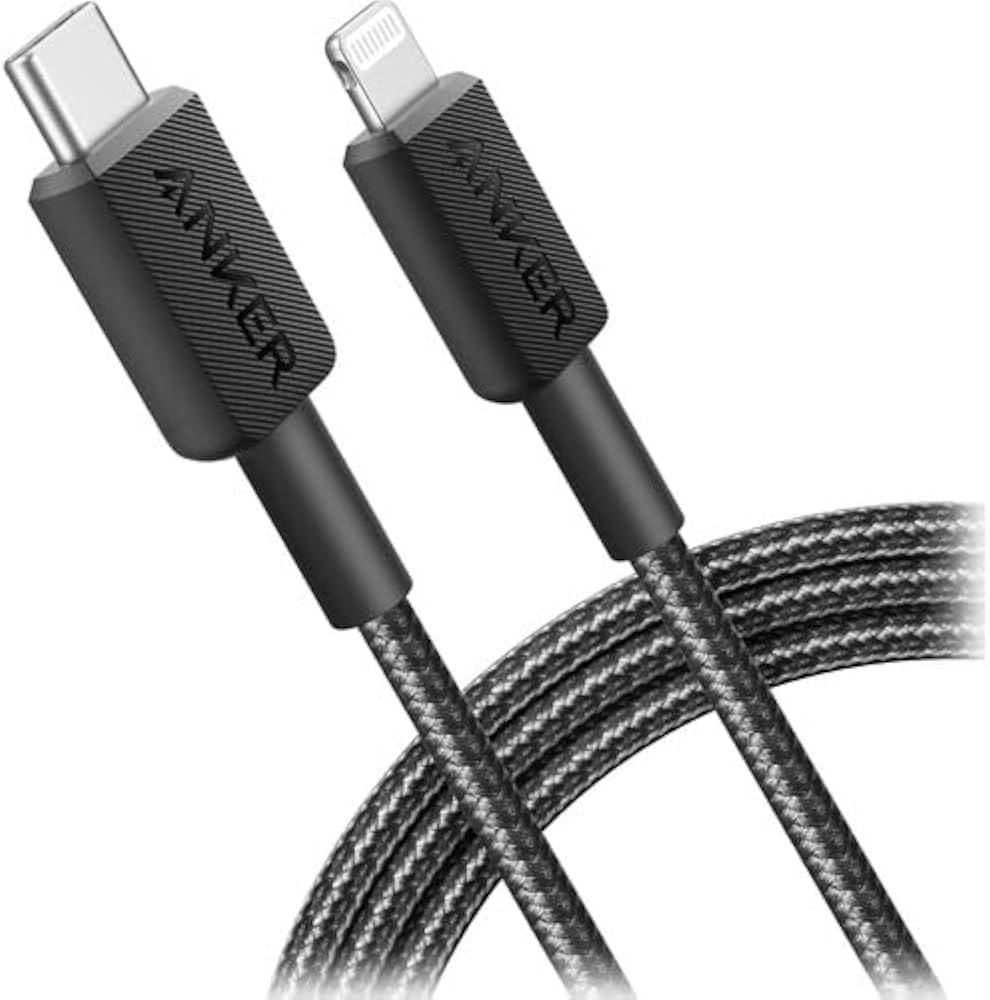 Anker 322 USB-C to Lightning Cable Braided MFi Certified iPhone Charger Cord for iPhone 15, 14, 1... | Amazon (US)