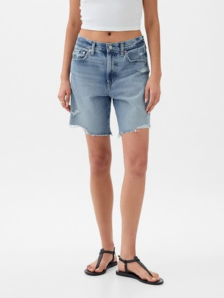 8" Mid Rise '90s Loose Denim Bermuda Shorts | Gap (US)