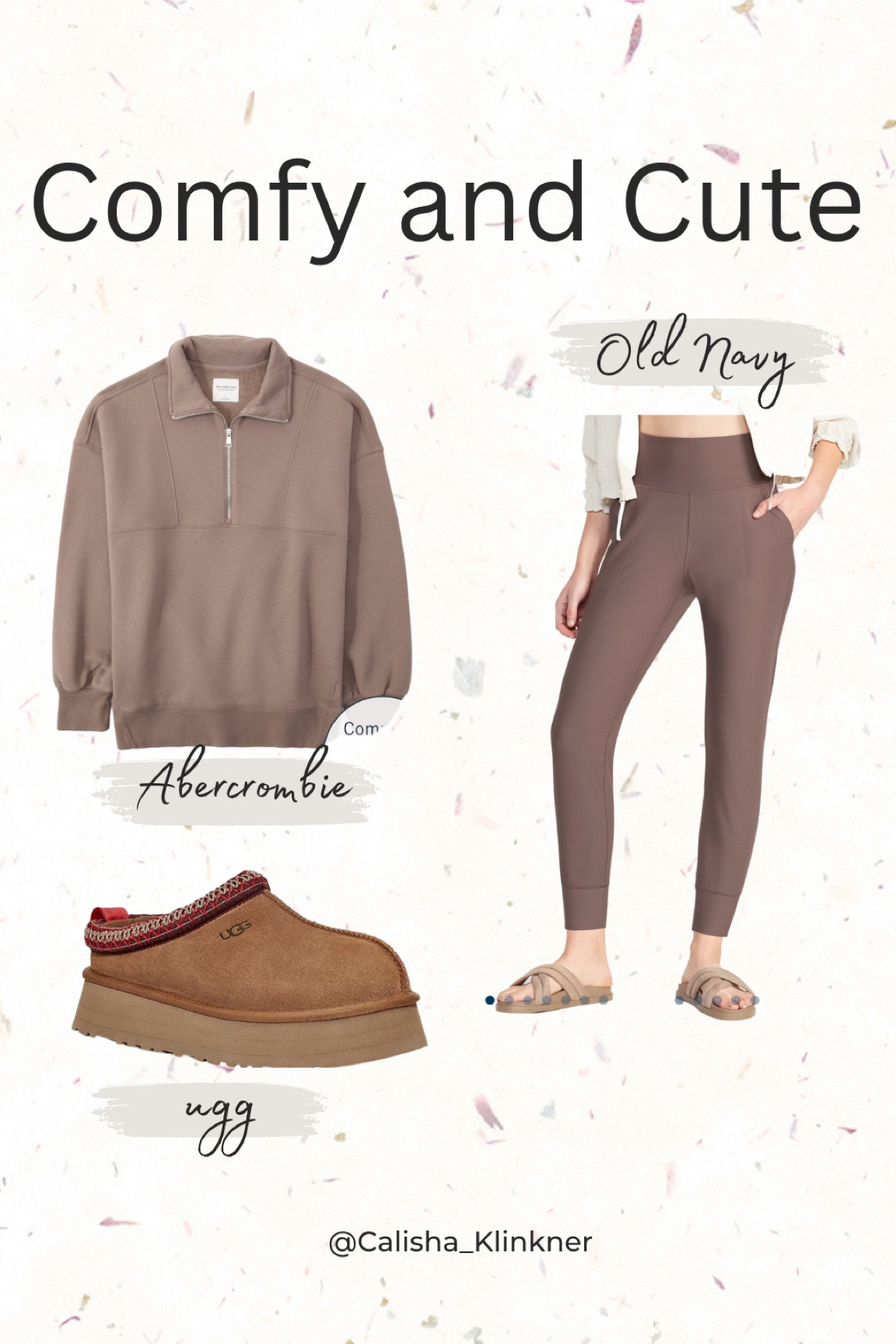 @ambercrombie quarter zip on sale and @oldnavy high-waisted joggers 

#oldnavy 
#abercrombie #ugg 

#LTKfit #LTKsalealert #LTKstyletip