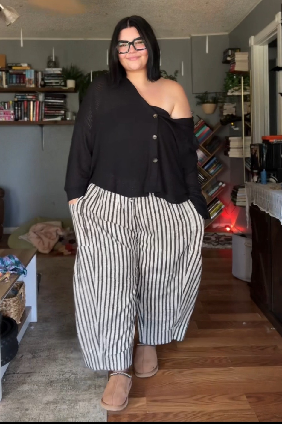 top is a 3x, I could have gotten my usual 2x! pants are xxl, I am a size 16 and could have easily sized down! 

#LTKPlusSize #LTKFindsUnder50 #LTKMidsize