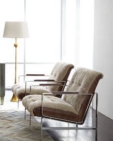 Paz Shearling Chair | Horchow
