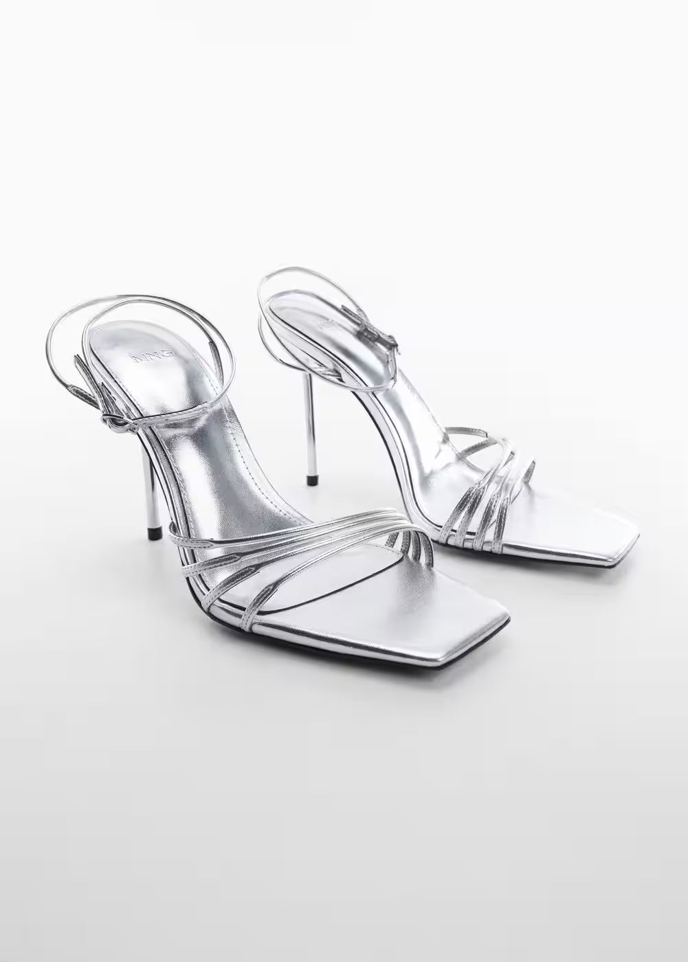 Strappy heeled sandals -  Women | Mango USA | MANGO (US)