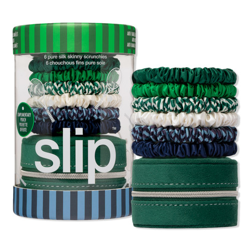Pure Silk Skinny Scrunchies With Pouch | Ulta
