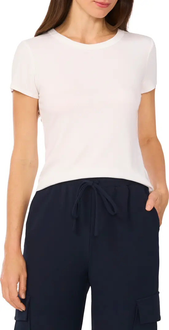Rib Knit Jersey T-Shirt | Nordstrom Rack