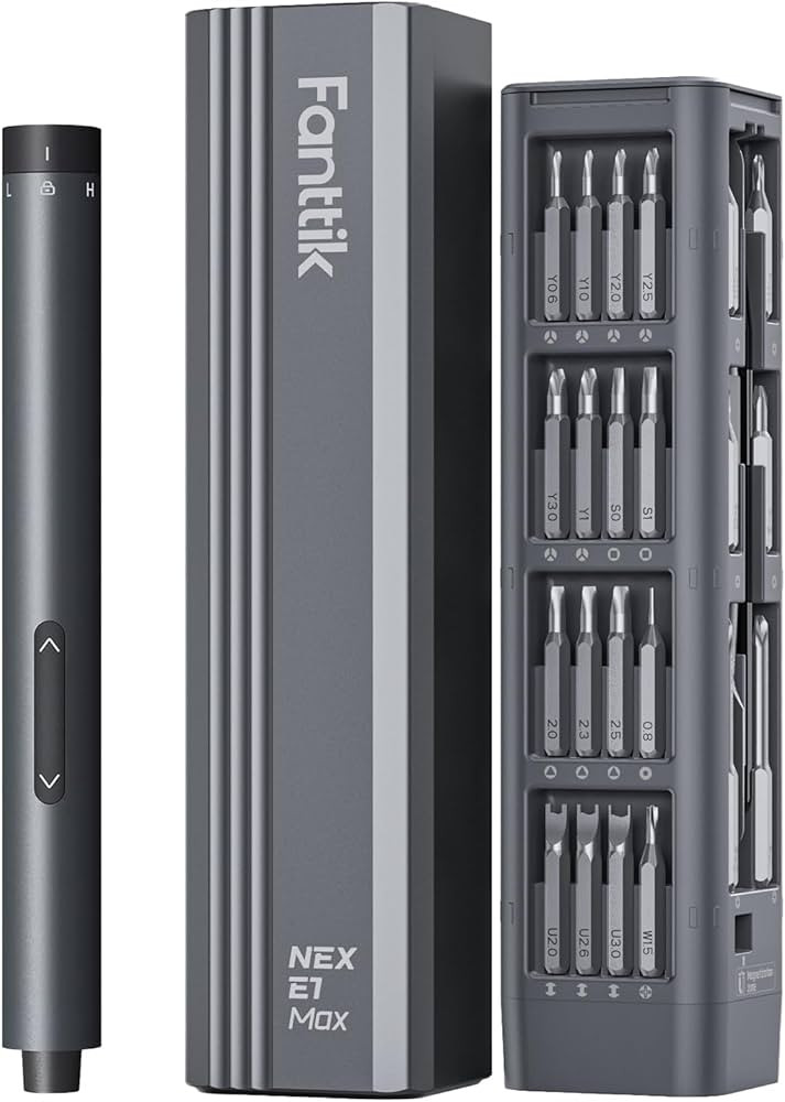 Fanttik E1 Max 3.7V Mini Electric Screwdriver, Precision Screwdriver Set, 50-in-1 Magnetic Bits, ... | Amazon (US)