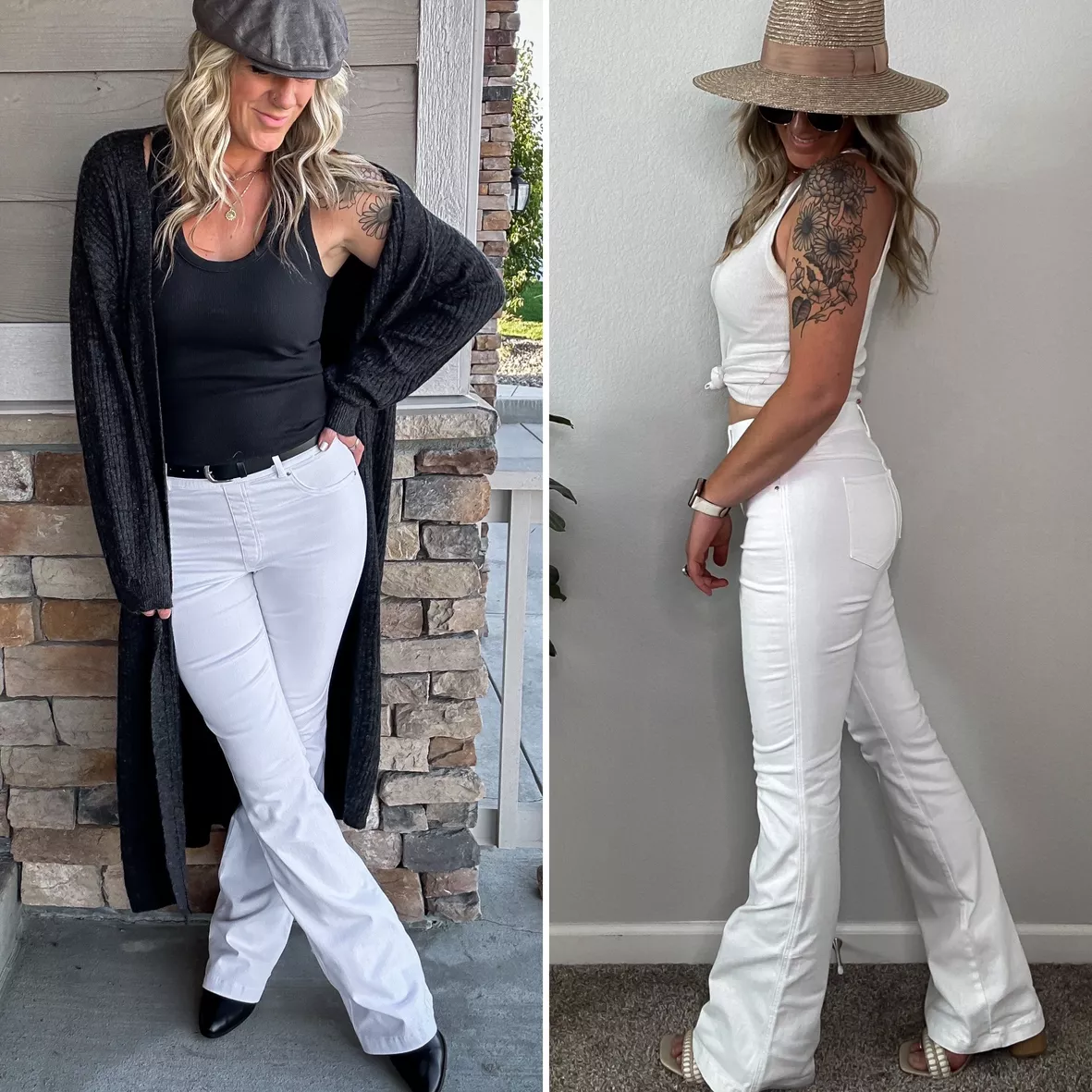 SPANX, Jeans, Spanx Flare Jeans White